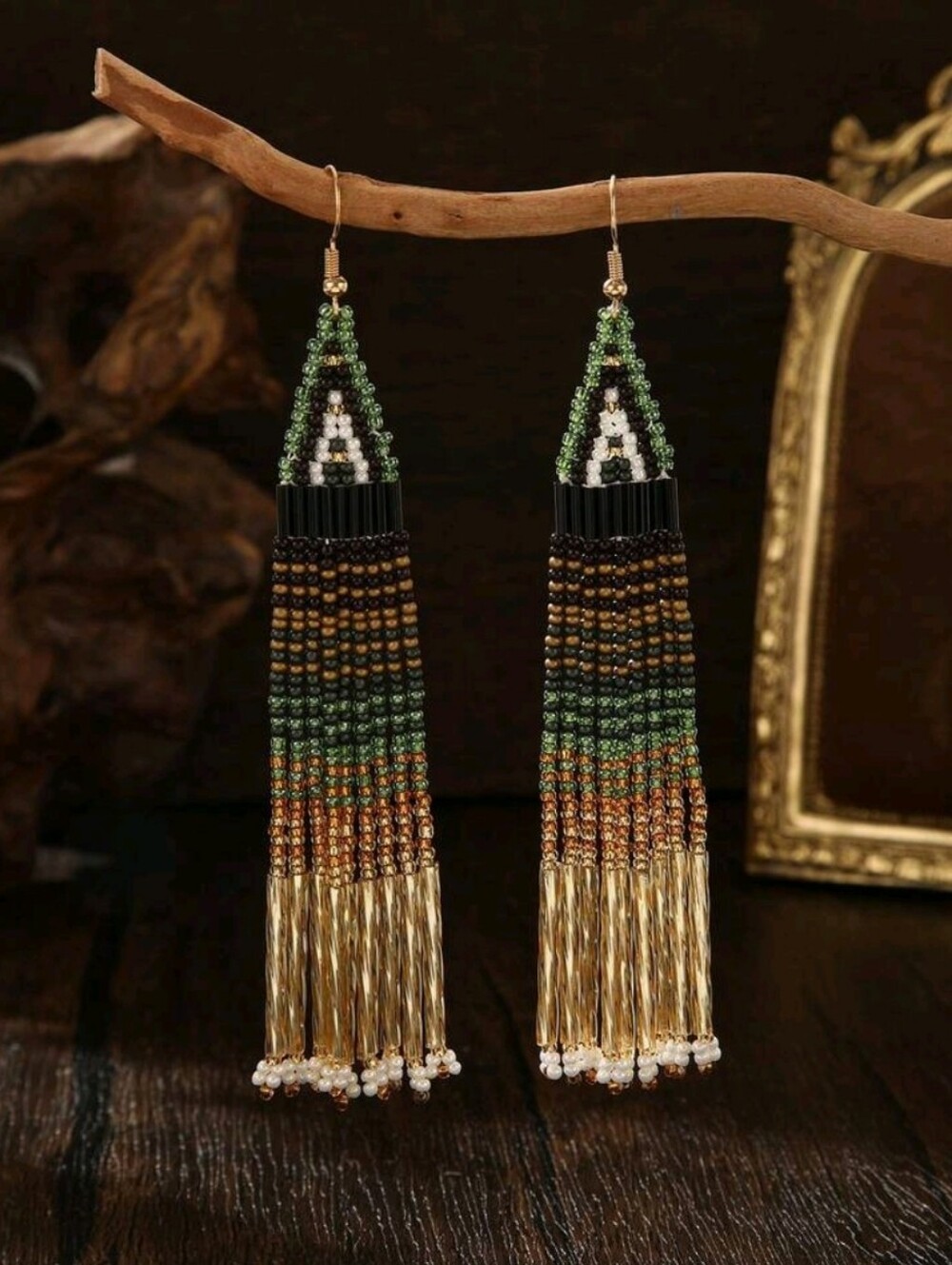 Handmade Bohemian Beaded Earrings